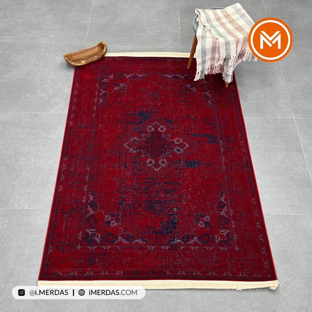 فرش گبه هرمس LS زمینه تمام رنگ